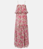 Chloé Floral silk georgette maxi dress