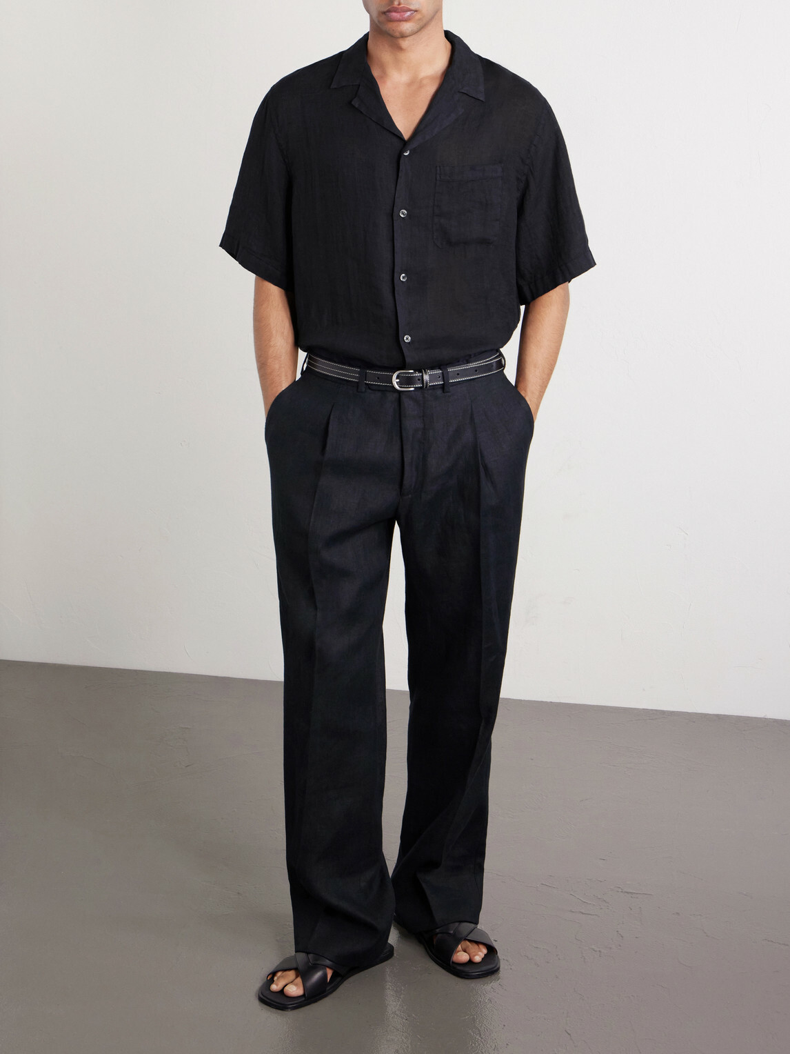 Altea - Hadley Linen Shirt - Blue