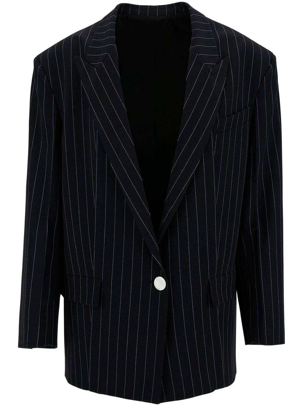 The Attico Black Single-Breasted Blazer The Attico