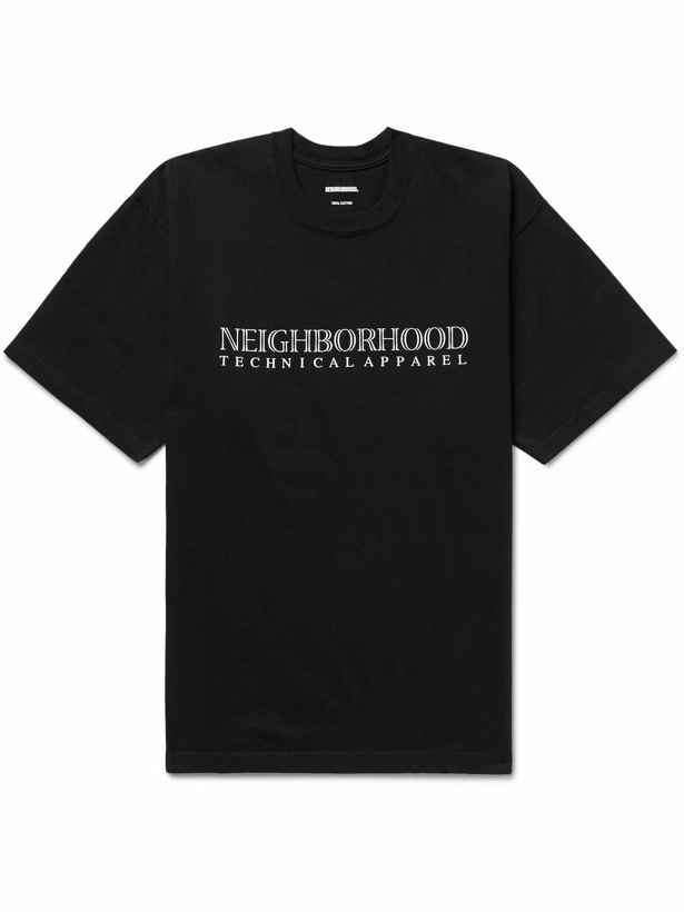 Photo: Neighborhood - Firebird Logo-Print Cotton-Jersey T-Shirt - Black