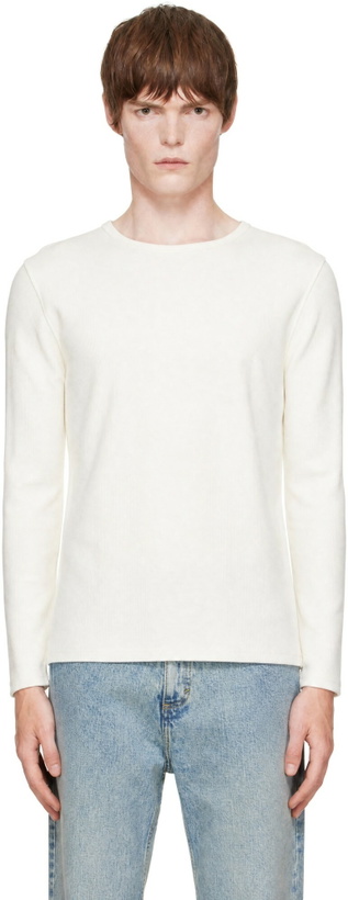 Photo: Second/Layer White Zero Thermal Long Sleeve T-shirt