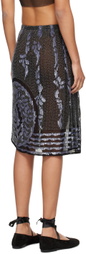 Bode Black Hyatt Midi Skirt