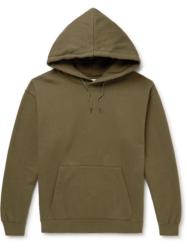 Photo: A Kind Of Guise - Hernando Organic Cotton-Jersey Hoodie - Green