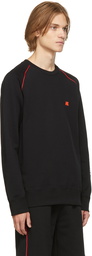 Helmut Lang Black Raglan Crewneck Sweatshirt