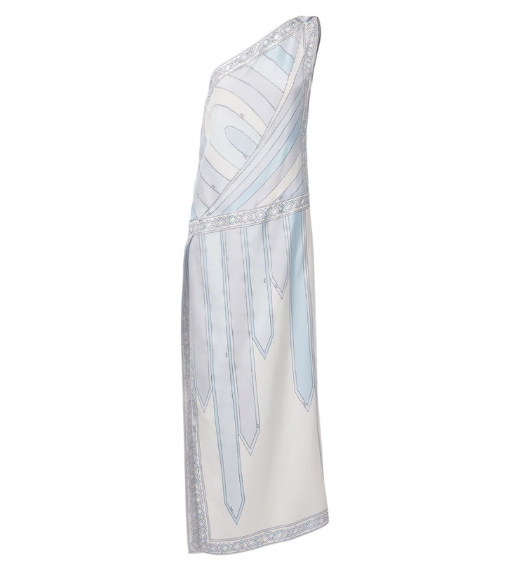 Photo: Pucci Iride one-shoulder silk twill gown