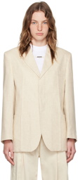 JACQUEMUS Beige La Casa 'La veste d'Homme' Blazer