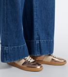 Valentino Garavani Upvillage metallic leather sneakers