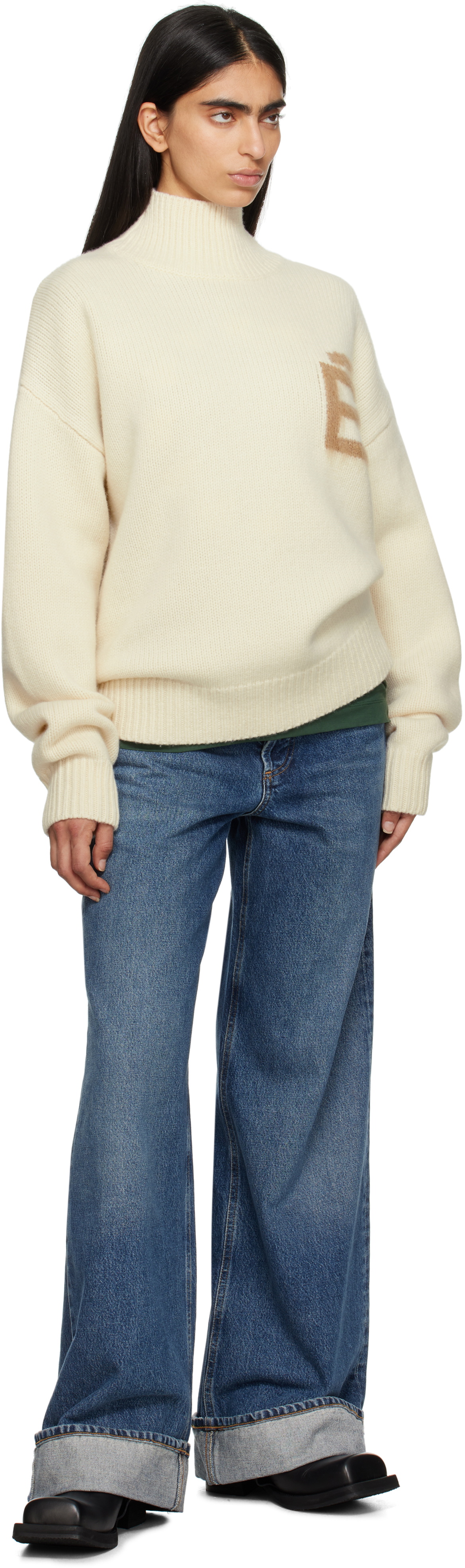 Études Off-White Recycled Wool Turtleneck