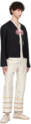 Bode Black Beaded Abilene Jacket