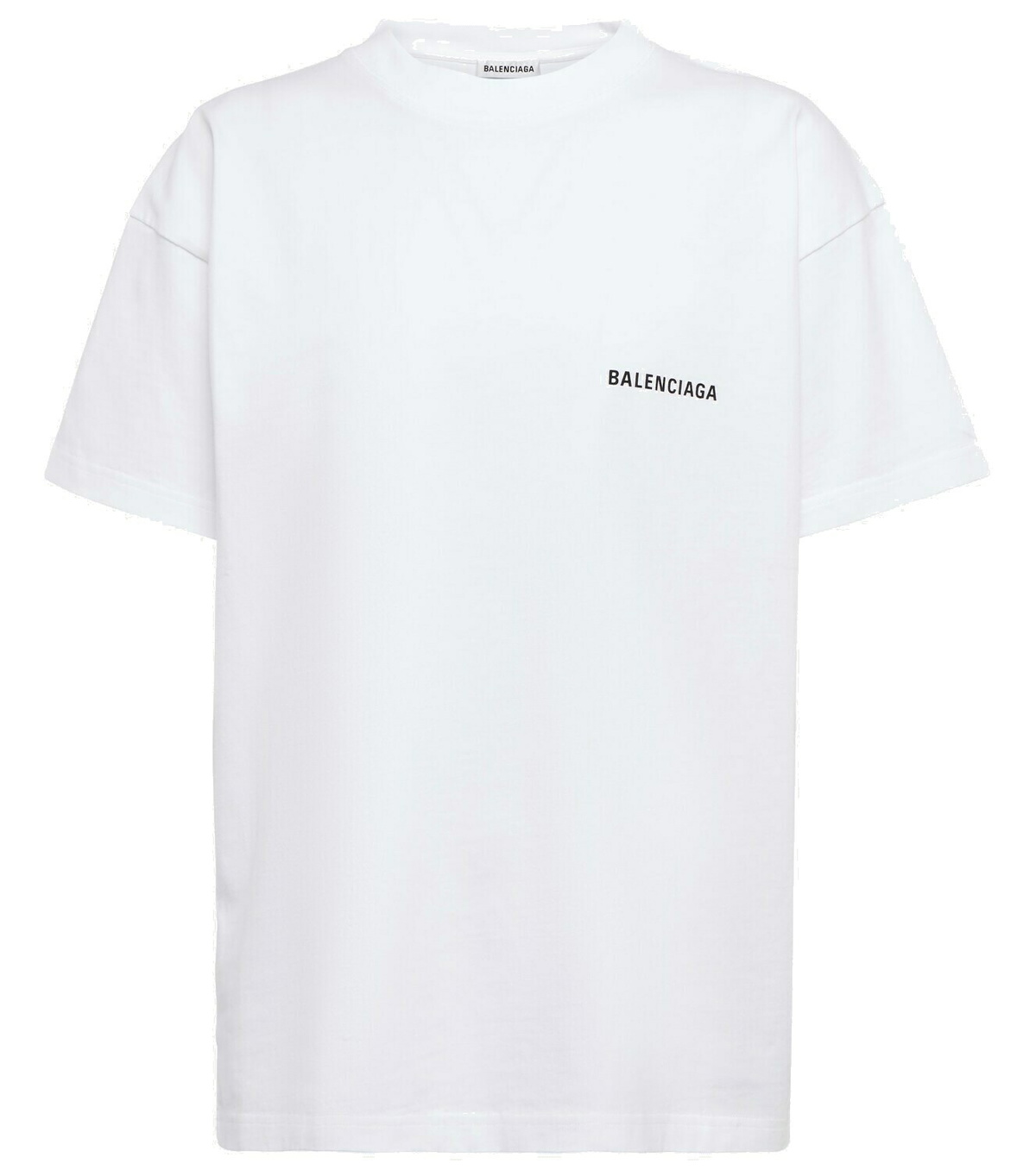 Balenciaga - Large logo cotton T-shirt Balenciaga