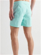Orlebar Brown - Bulldog II Straight-Leg Mid-Length Cotton-Blend Swim Shorts - Blue