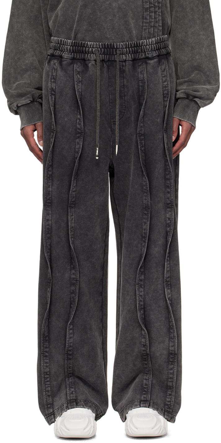Feng Chen Wang Gray Multi Seam Sweatpants