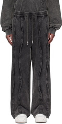 Feng Chen Wang Gray Multi Seam Sweatpants