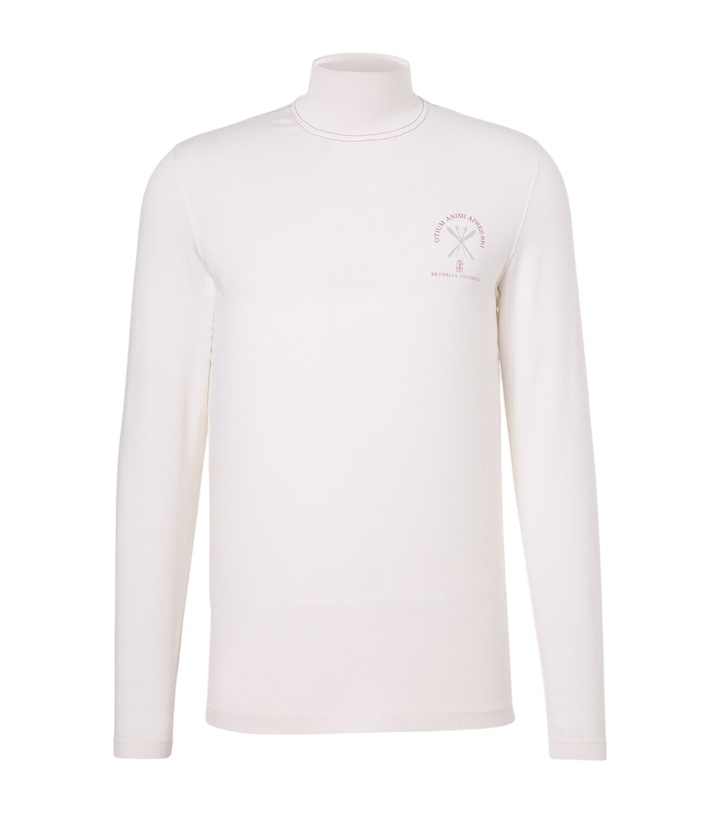 Photo: Brunello Cucinelli Silk ski sweatshirt