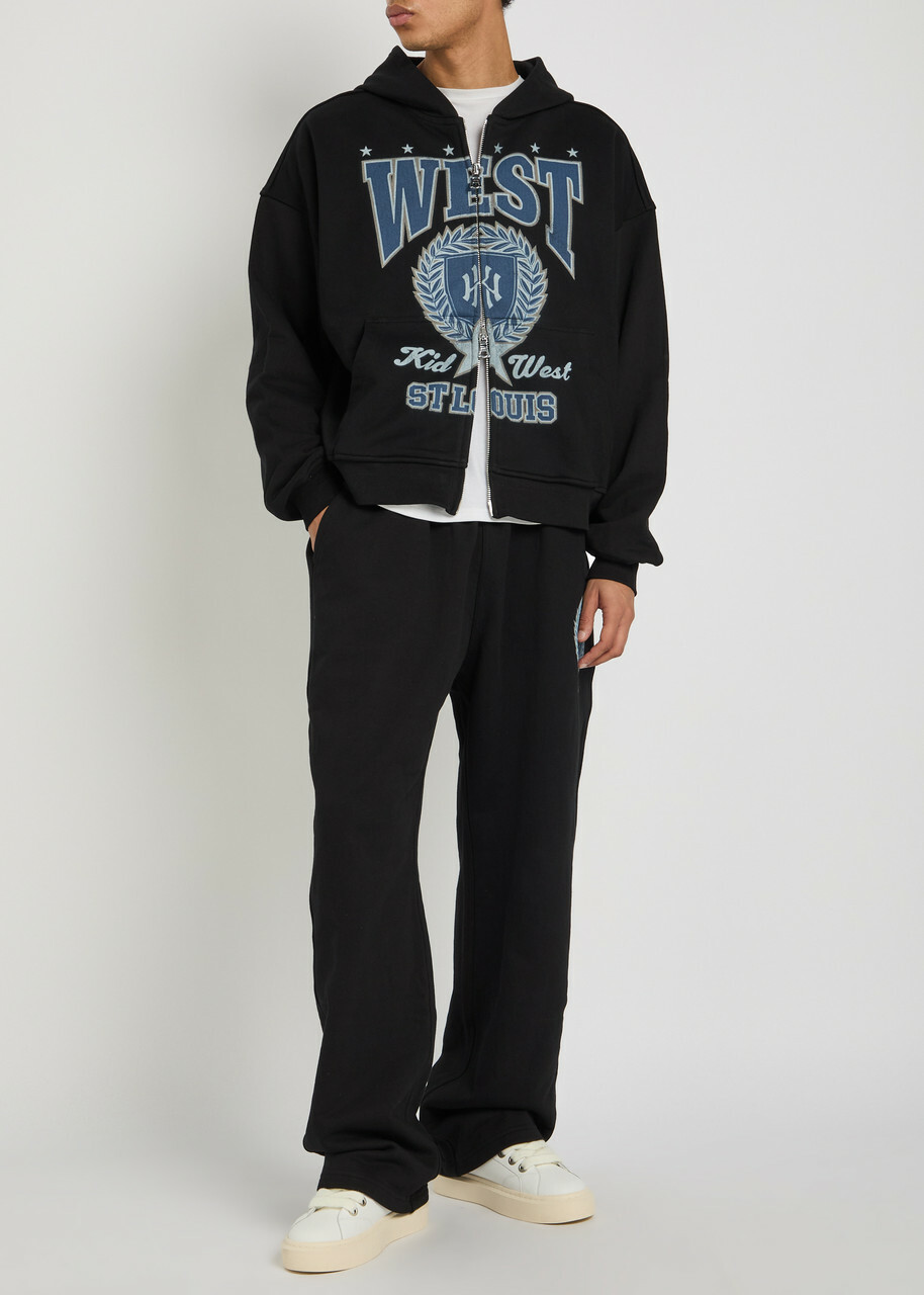Kidwest St Louis Hooded Cotton Sweatshirt Black