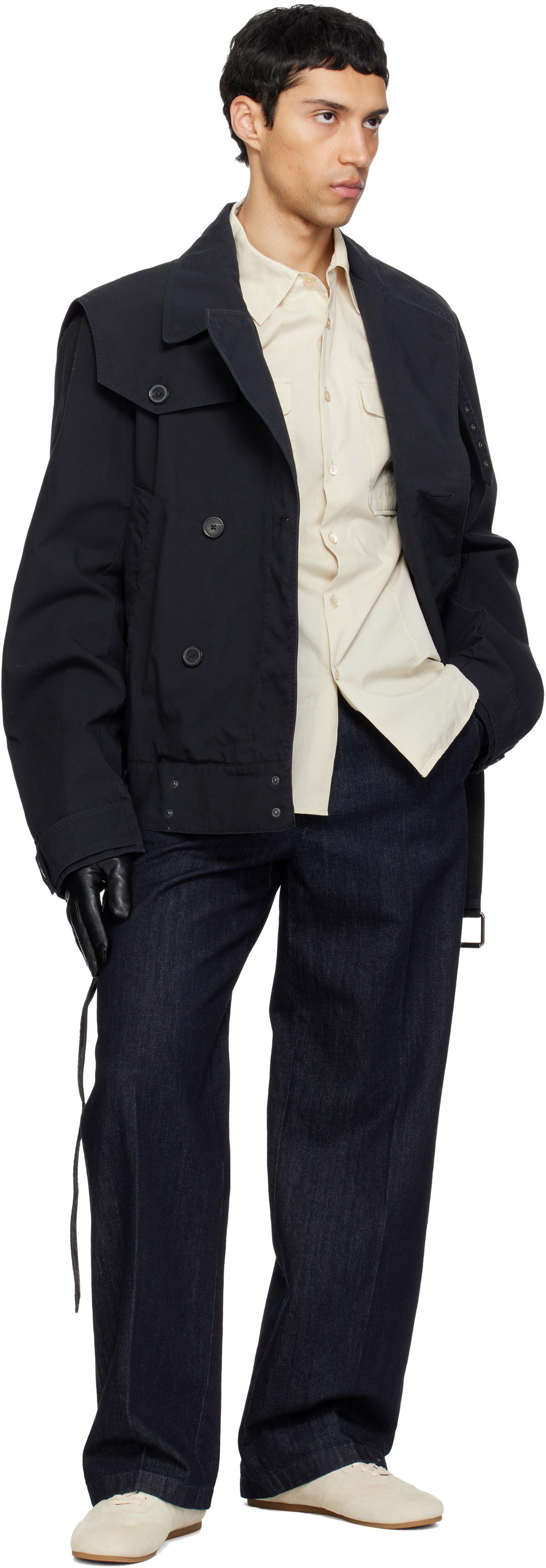 stein Black Leather Gloves