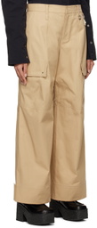 Wooyoungmi Beige Paneled Trousers