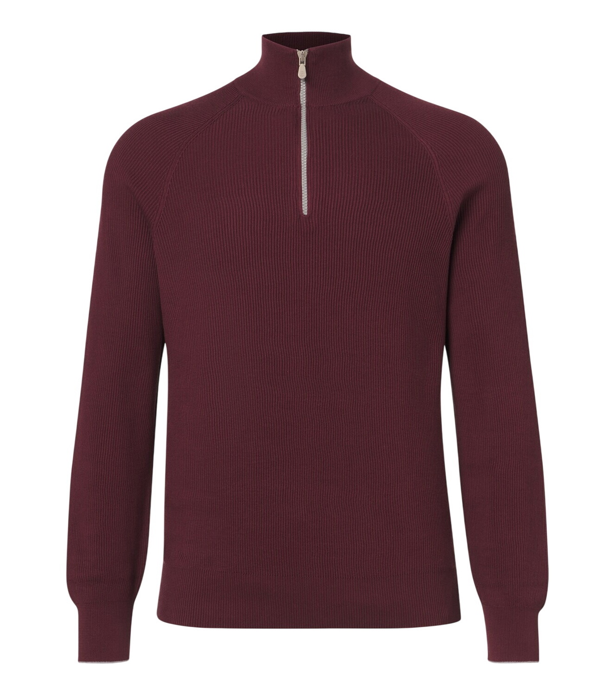 Brunello Cucinelli - Cable-Knit Cotton Sweater - Men - Burgundy