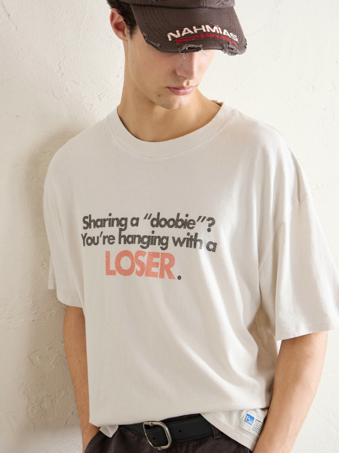 NAHMIAS - PSA Printed Cotton-Jersey T-Shirt - White