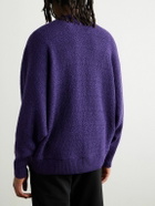 Needles - Merino Wool-Bouclé Cardigan - Purple