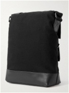 Belstaff - Malcolm Leather-Trimmed Cotton-Canvas Messenger Bag