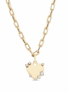 Adina Reyter X YSE Beauty 14kt Yellow Gold Dog Tag Diamond Necklace