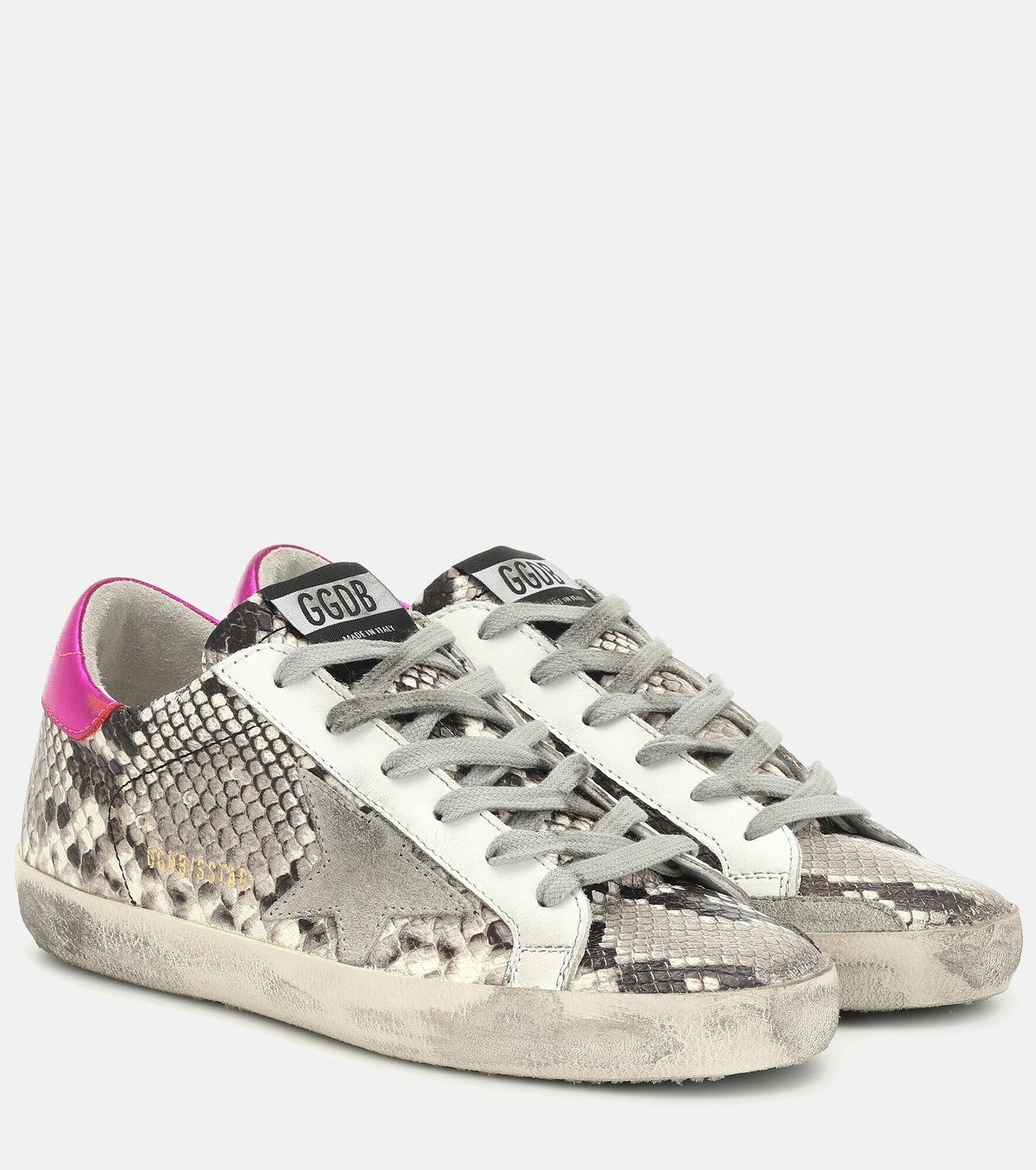 Golden Goose - Super-Star snake-effect leather sneakers Golden Goose ...