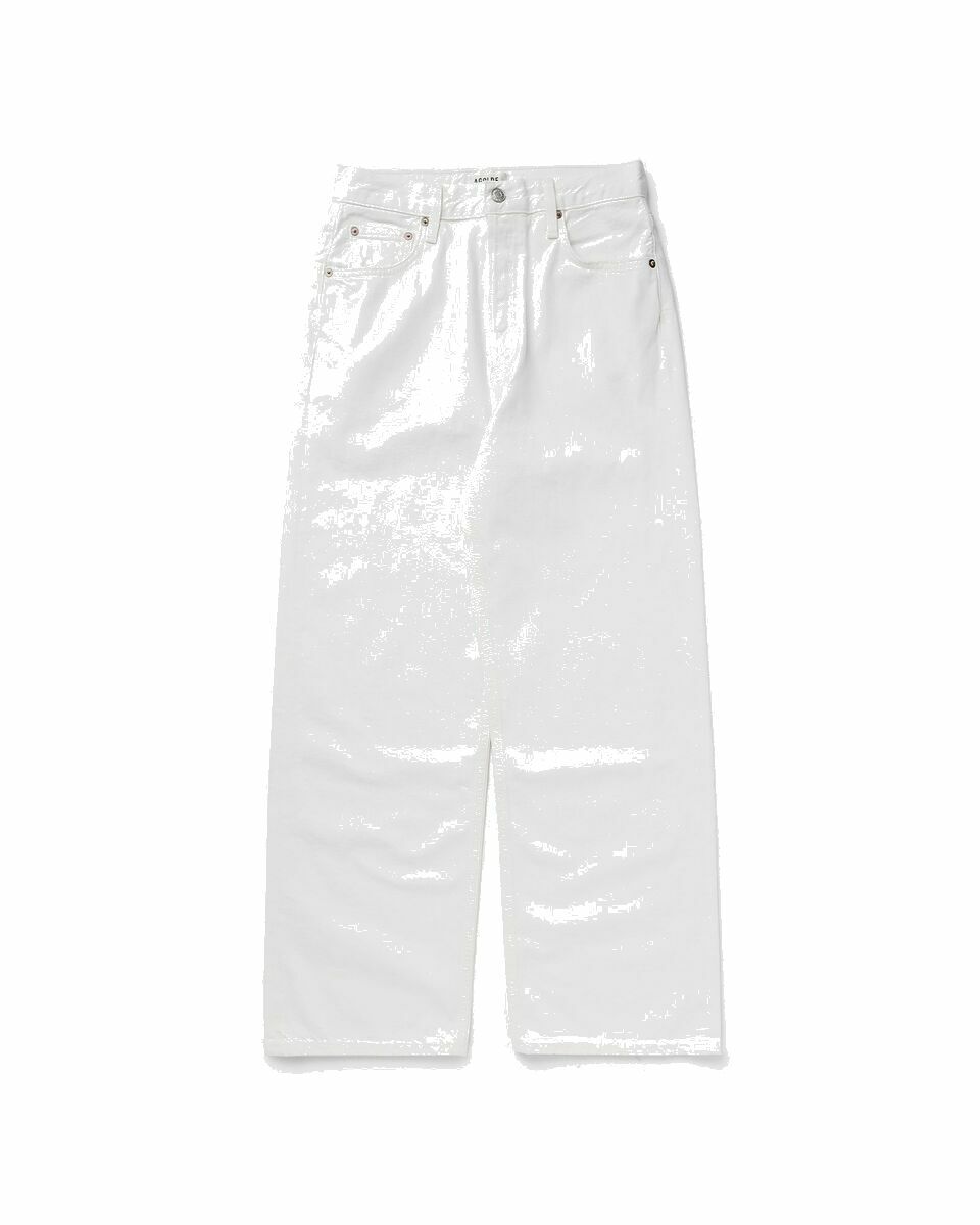 Photo: Agolde Low Slung Baggy In Milkshake White - Womens - Jeans