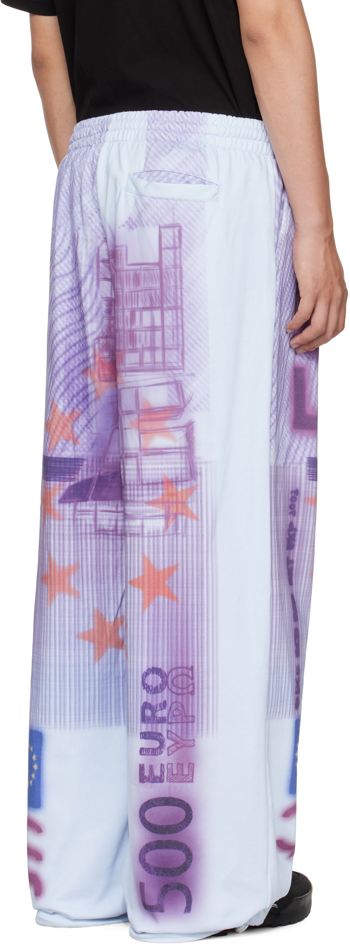 Gerrit Jacob Purple Printed Sweatpants