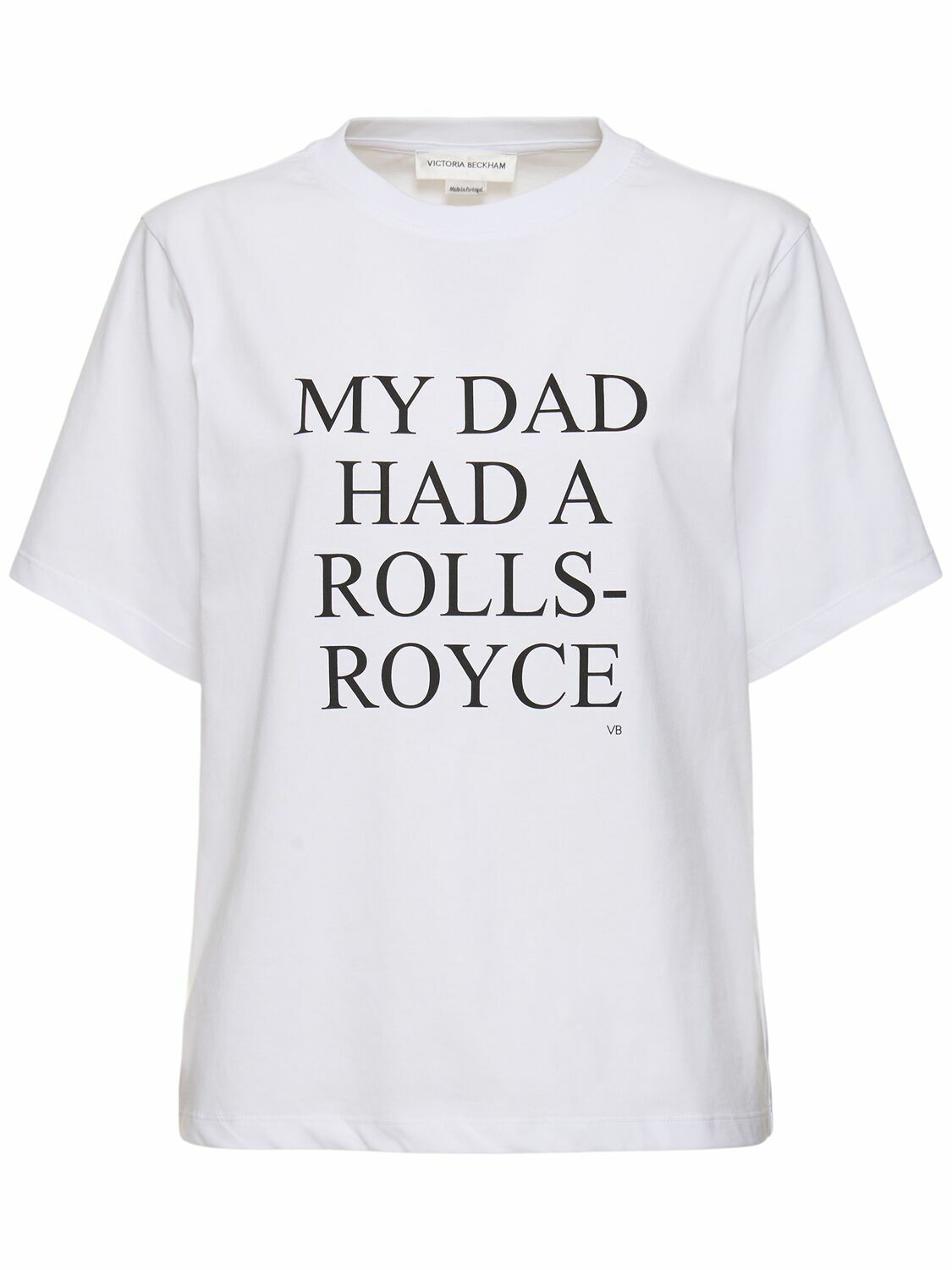 【Victoria Beckham】オーガニックコットンジャージーTシャツ Victoria Beckham オーガニックコットン Tシャツ | ブラック