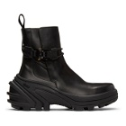 1017 ALYX 9SM Black Buckle Fixed SKX Sole Chelsea Boots