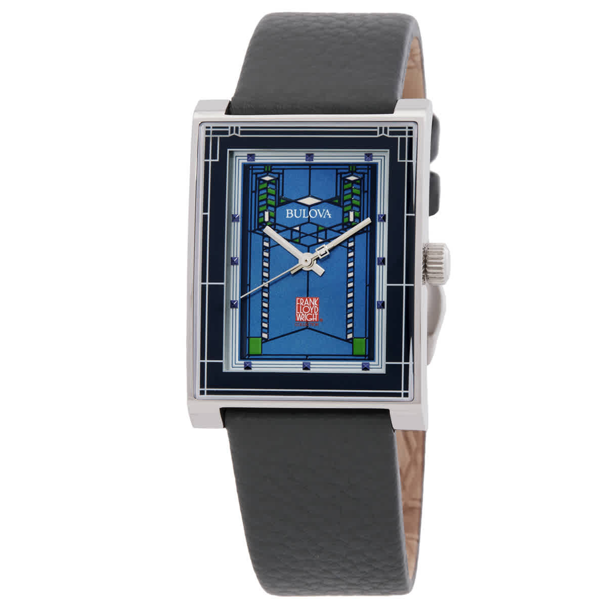 Bulova Robie House Quartz Blue Dial Watch 96A287