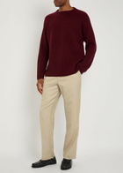 Begg & CO Magnus Cashmere Sweatshirt Burgundy