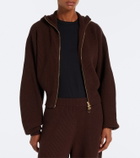 Sportmax Ribbed-knit wool and cashmere cardigan