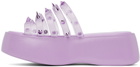 Jean Paul Gaultier Purple Melissa Edition 'The Becky Punk Love' Slides