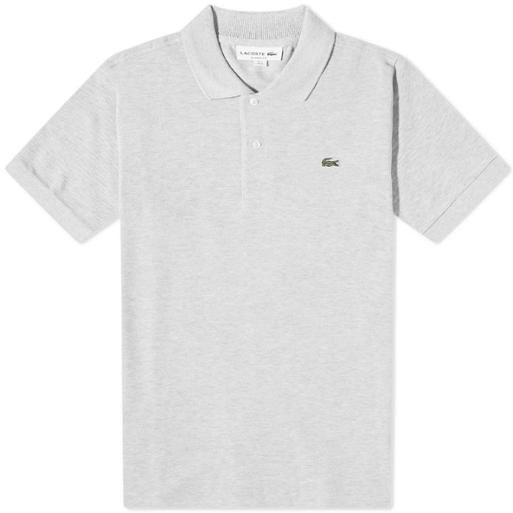 Photo: Lacoste Men's Classic L12.12 Polo Shirt in Silver Marl
