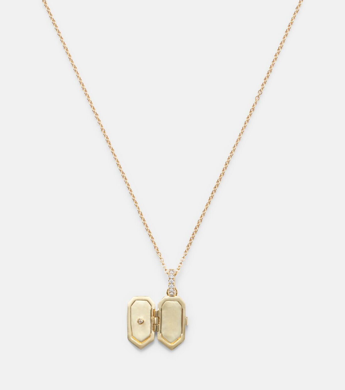 Stone and Strand Northern Star 10kt gold necklace with diamond
