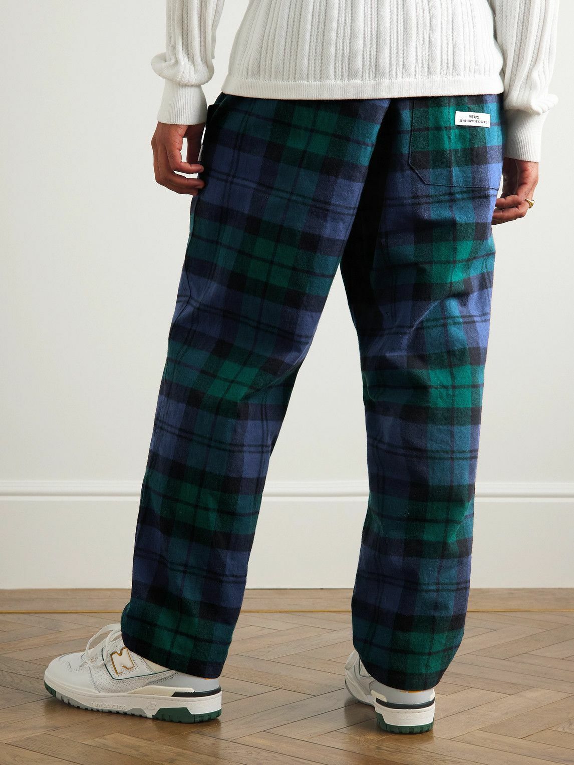 WTAPS - Seagull 03 Appliquéd Cotton-Flannel Drawstring Trousers