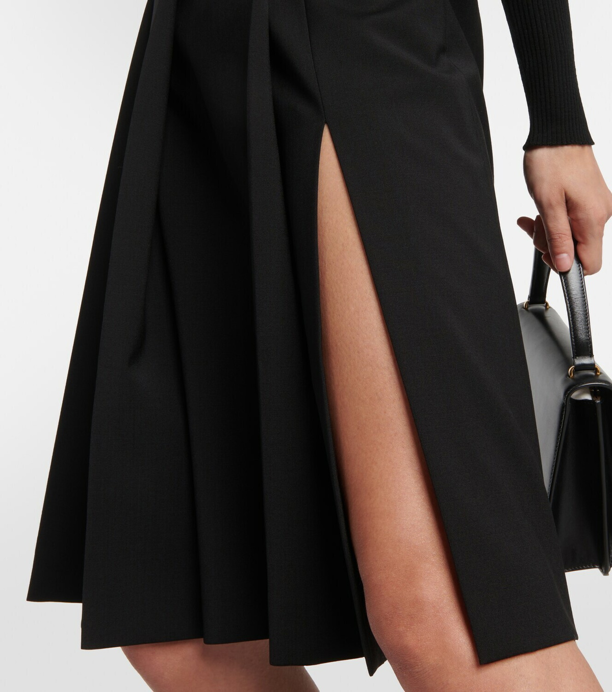 Sportmax Ode virgin wool midi skirt