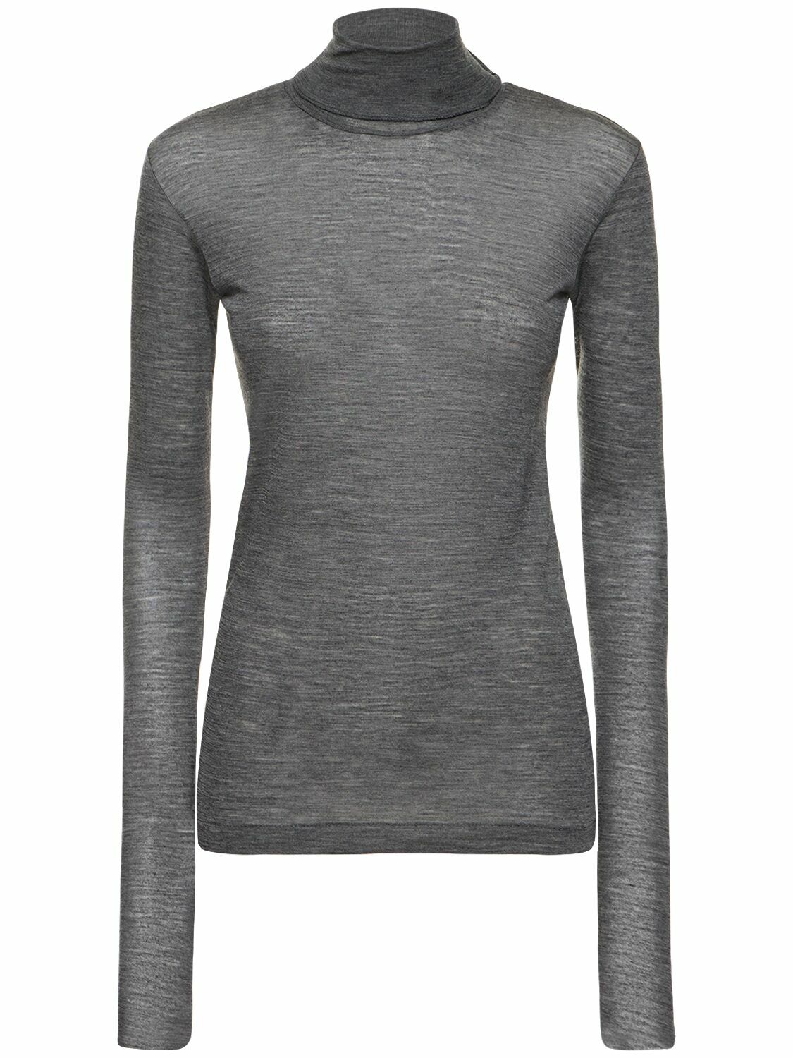 AURALEE Wool soft jersey tee 