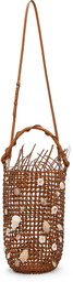 Loewe Tan Mesh Bolso Bucket Bag