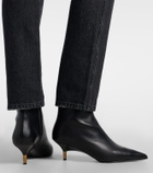 Khaite Bella leather ankle boots