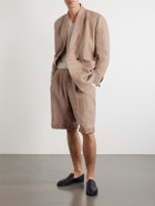 Kartik Research - Straight-Leg Embellished Pleated Shorts - Brown