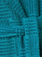 Bottega Veneta - Cotton-Terry Hooded Robe - Blue