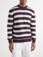 Eleventy - Striped Cashmere Sweater - Brown