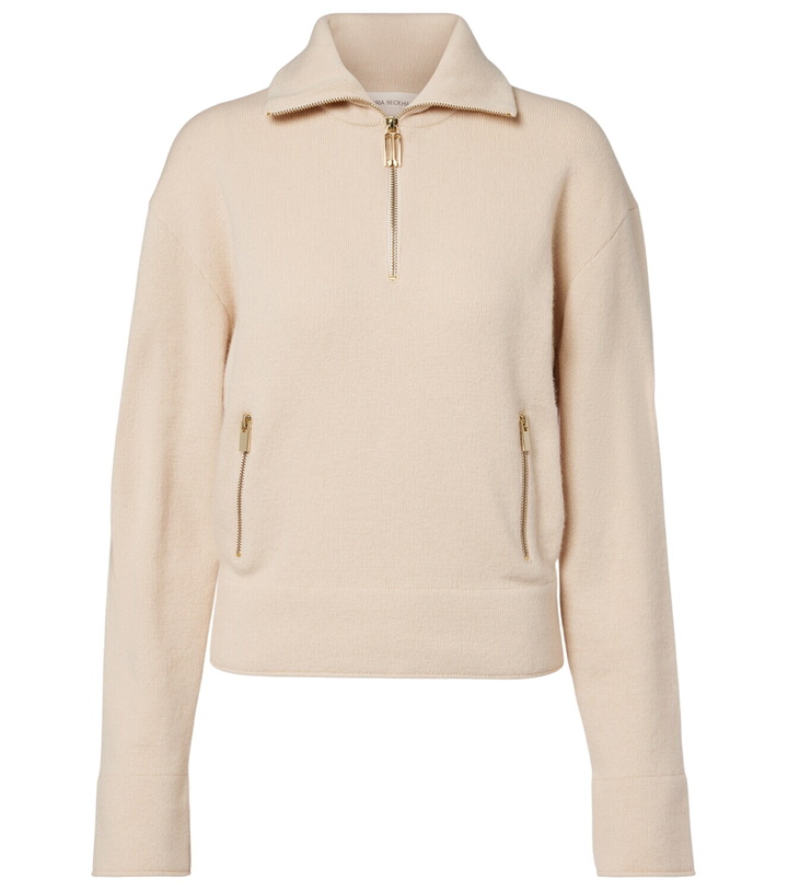 Photo: Victoria Beckham Wool and cashmere half-zip sweater
