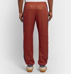 Gucci - Tapered Webbing-Trimmed Printed Tech-Jersey Track Pants - Multi