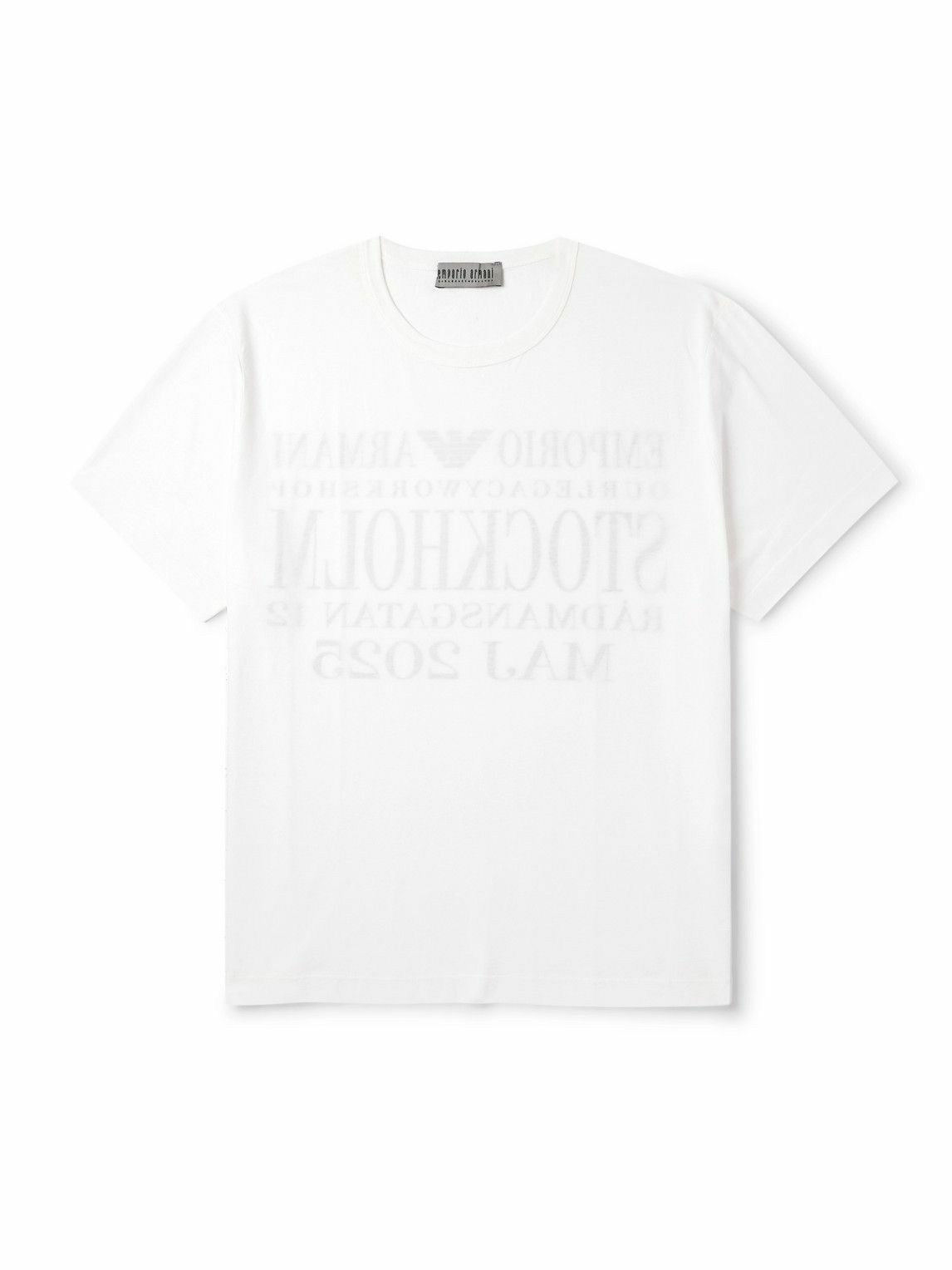 OUR LEGACY×Emporio Armani All TASCA T-SHIRT Our Legacy Work Shop Emporio Armani Tasca T-shirt in Brown