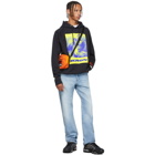 Heron Preston Black Paint Heron Birds Hoodie