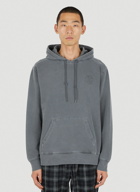 Verse Patch Hooded Sweatshirt in Grey